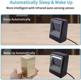 img 3 attached to Alacrity Handsfree 2D 1D 📸 Barcode Scanner: Omnidirectional Desktop Bar Code Reader