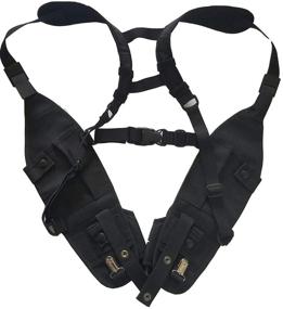 img 4 attached to Lewong Universal Hands Free Chest Harness Bag Holster For Two Way Radio (Rescue Essentials) (Vest Harness)