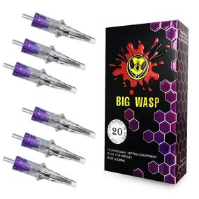 img 4 attached to BIGWASP Premium Tattoo Needle Cartridges #12 9RM Standard 9 Curved Magnum - 20 Pack
