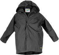 stay dry and stylish with the splashy nylon children's rain jacket logo