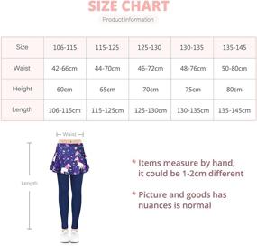 img 3 attached to 👧 Slaixiu Leggings for Girls | Roundness Skirtpants GP12 ZHBB 140 | Girls' Clothing and Leggings