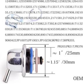 img 1 attached to 🔧 PR203 PR217 PR376 Комплект регулятора давления топливной инжекции - совместим с Acura, Chevrolet, Astro, GMC и Oldsmobile