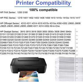 img 3 attached to 🖨️ SuperInk Remanufactured High Yield Ink Cartridge Replacement for HP C9351A 21XL 21 - Compatible with DeskJet D1520 D2345 F4140 F4180 F380 D1320 D1330 Officejet 4315 J3600 J3680 Printer - 2 Pack Black: Buy Now!