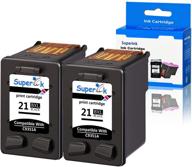 🖨️ superink remanufactured high yield ink cartridge replacement for hp c9351a 21xl 21 - compatible with deskjet d1520 d2345 f4140 f4180 f380 d1320 d1330 officejet 4315 j3600 j3680 printer - 2 pack black: buy now! logo