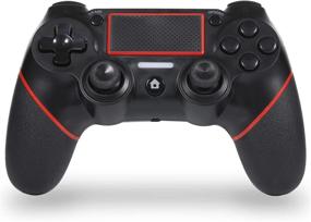 img 4 attached to 🎮 Sefitopher Wireless PS4 Controller: Professional Gamepad with Dual Vibration & Touch Panel Joypad, Compatible with PS4/Pro/Slim/PC – Red