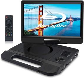 img 4 attached to 📀 FANGOR 12.5" 1080P Portable Blu-Ray Player with 10.5" HD Swivel Screen: HDMI Out, AV in, Multi Media Player, 5-Hour Rechargeable Battery, USB/SD Card Support, Last Memory [+Region Free]