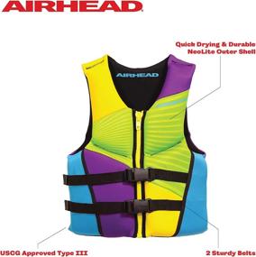 img 2 attached to 🚤 Airhead GNAR Kwik-Dry NeoLite Flex Life Jacket