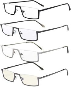 img 4 attached to 👓 Eyekepper 4-Pack Half-Rim Reading Glasses: Spring Temple Readers with Bonus Computer Glasses