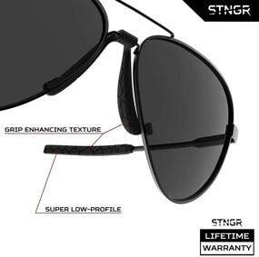 img 1 attached to 🕶️ STNGR Horizon Black Smoke Sunglasses