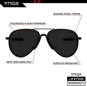 img 3 attached to 🕶️ STNGR Horizon Black Smoke Sunglasses