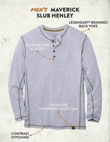 img 2 attached to 👕 Men's Clothing and Shirts: Legendary Whitetails Maverick Henley Mirage Collection