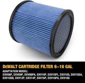 img 2 attached to DeWALT Cartridge Filter High Efficiency 6 16