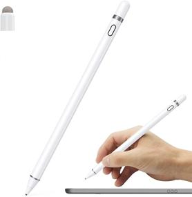 img 4 attached to 🖊️ Rechargeable Active Stylus Pen for iOS & Android Touch Screens – Compatible with iPad, iPad Pro, Air, Mini, iPhone, Samsung, Tablet – Dual Touch Function for Drawing & Writing