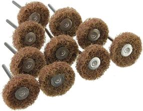 img 1 attached to 🛠️ Yakamoz 40Pcs 1.0-inch/25mm Abrasive Wheel Buffing Polishing Wheel Set for Dremel Rotary Tool - 3.0mm/1/8 inch Shank | Polishers Buffers Tool Kit