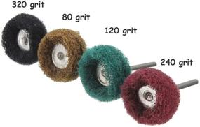 img 3 attached to 🛠️ Yakamoz 40Pcs 1.0-inch/25mm Abrasive Wheel Buffing Polishing Wheel Set for Dremel Rotary Tool - 3.0mm/1/8 inch Shank | Polishers Buffers Tool Kit