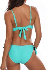 img 3 attached to 👙 Trendy and Stylish: Holipick Women's Geometric Flounce Bathing Suit for Fashion-Forward Ladies