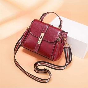 img 3 attached to 👜 Stylish & Practical: Crossbody Shoulder Leather Waterproof Fashion Women's Handbags & Wallets in Satchels