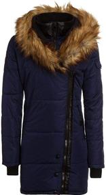 img 4 attached to Celsius Women's Wellon Coat with Oversized Hood - Heavyweight Winter Outerwear