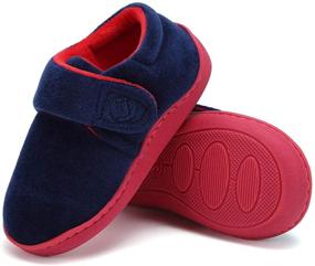 img 4 attached to Comfortable Lightweight Toddler Slippers in Black Green Size 25 for Boys - U720TMT01