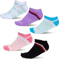 🧦 pack of 5 women's cotton ankle sport socks - trendy and stylish women's sport socks logo