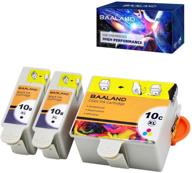 🖨️ baaland kodak 10xl, 10b, and 10c combo ink cartridges 3-pack (2 black, 1 color) - compatible with kodak printer esp3250, esp5250, 5100, 5300, 5500, esp3, esp5, esp7, esp9, hero 7.1, 9.1 logo