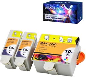 img 2 attached to 🖨️ BAALAND Kodak 10XL, 10B, and 10C Combo Ink Cartridges 3-Pack (2 Black, 1 Color) - Compatible with Kodak Printer ESP3250, ESP5250, 5100, 5300, 5500, ESP3, ESP5, ESP7, ESP9, Hero 7.1, 9.1