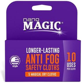img 4 attached to 🔍 5-Pack of Nano Magic Anti-Fog Safety Cloths for Enhanced Visibility