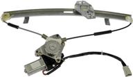 dorman 741-766 front driver side power window motor and regulator assembly for honda models - black (select options) logo