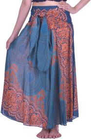 img 3 attached to LOFBAZ Long Maxi Skirts: Embrace Gypsy Hippie Style with Bohemian Boho Dress Plus Sizes