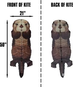 img 2 attached to WindNSun Otter Kite: Discover the Wonders of Sea Life with this 50-Inch Tall Nylon Kite