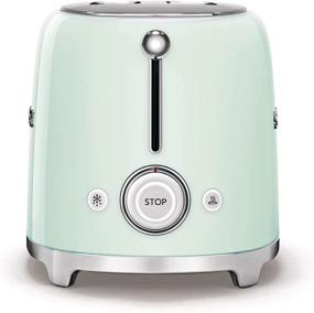 img 2 attached to 🍞 Retro Style Aesthetic 2 Slice Toaster - Smeg TSF01PGUS, Pastel Green