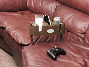 img 2 attached to 🍺 Cupsy Sofa + Couch Armchair Drink Organizer & Recliner Drink Caddy - Removable Legs - Various Color Options