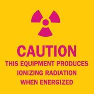 brady 88745 polyester radiation equipment logo