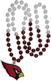img 1 attached to 🏈 Arizona Cardinals NFL Siskiyou Sports Fan Shop Mardi Gras Bead Necklace - Team Color, 36 inches