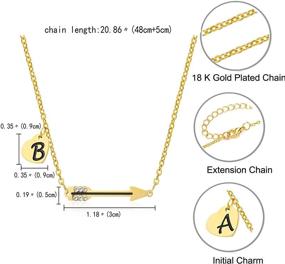 img 3 attached to 💛 Золотая подвеска-кулон с сердцем и инициальным принтом из нержавеющей стали со стразами, с сообщением на открытке - Кристальное ожерелье с кристаллом стрелы дружбы.