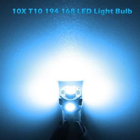 img 2 attached to 💡 Packages of 10 Partsam T10 194 168 LED Light Bulbs in Ice Blue for Interior Dome, Map, Trunk, Cargo, and Footwell Replacement Lamps