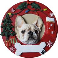 french bulldog christmas personalized decoration seasonal decor logo