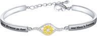 🌻 feelmem aunt and niece forever love sunflower bracelet - auntie jewelry, gift from niece logo