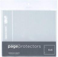 📚 protect your pages in style: american crafts 6x6 inch page protectors - a must-have for scrapbooking projects logo