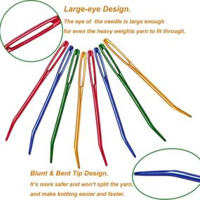 img 2 attached to Y-Axis 24-Piece Assorted Yarn Needles Set with Bent Tapestry Needle, Weaving Needle, and Darning Needles in a Storage Box - Includes Knitting Stitch Counter and Needle Threader