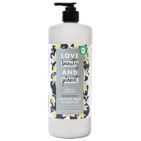 img 4 attached to 🌿 Love Beauty And Planet Delightful Detox Daily Clarifying Sulfate-Free Shampoo - Charcoal and Bergamot, Silicone-Free, Paraben-Free, Vegan 32.3 oz