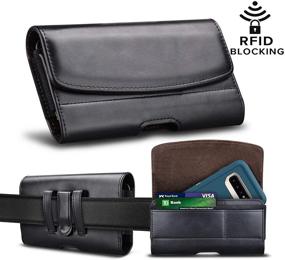 img 4 attached to 📱 Njjex Phone Holster for LG Stylo 5 4 3 2 K51 K40 K31 K30 Aristo 5 4 3 K92 K22 Moto E6 G Power G Stylus G Play 2021 OnePlus 9 8 7 Pro Google Pixel 5 4a 3 - Ultimate PU Leather Belt Clip Holster Phone Holder Pouch