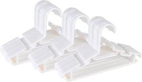 img 3 attached to 👶 Premium White Plastic Children's Hangers - Pack of 40