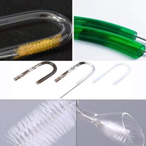 img 1 attached to 🧽 Flexible Drain Brush: 1pc Nylon Cleaner Double Ended Elastic Hose Pipe with 3pc Bristle Cleaner - Ideal for Stainless Steel Cleaning, Fish Tank, Home Kitchen Washing Tool
