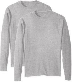 img 2 attached to 👕 Ultimate Comfort: Hanes Comfortsoft Long Sleeve T Shirt in Classic Black