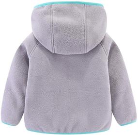 img 3 attached to LittleSpring Toddler Full Zip Fleece Jacket