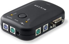 img 2 attached to 💻 Enhanced Belkin 2-Port KVM Switch with Pre-Attached Cables (F1DJ102P-B)