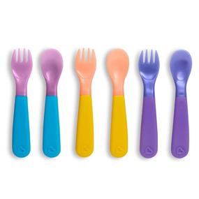 img 4 attached to 🍴 Munchkin ColorReveal 6-Pack Цветоизменяющие вилки и ложки для малышей