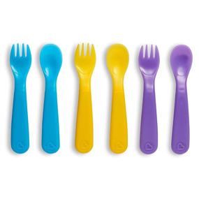 img 3 attached to 🍴 Munchkin ColorReveal 6-Pack Цветоизменяющие вилки и ложки для малышей