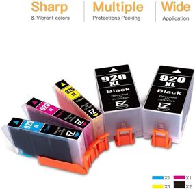 img 2 attached to 🖨️ E-Z Ink (TM) Compatible Ink Cartridge Set for HP 920XL 920 Officejet Printers - 6500, 6500A, 6000, 7000, 7500, 7500A E709 (2 Black, 1 Cyan, 1 Magenta, 1 Yellow, 5 Pack)